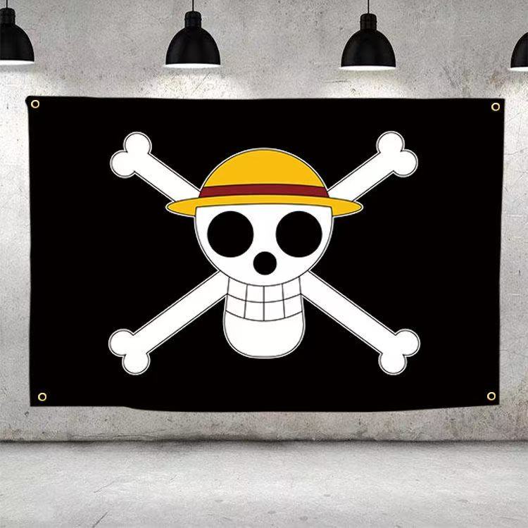 Banner Kids Toys - Luffy Zoro Pirate Emblem Flag One
