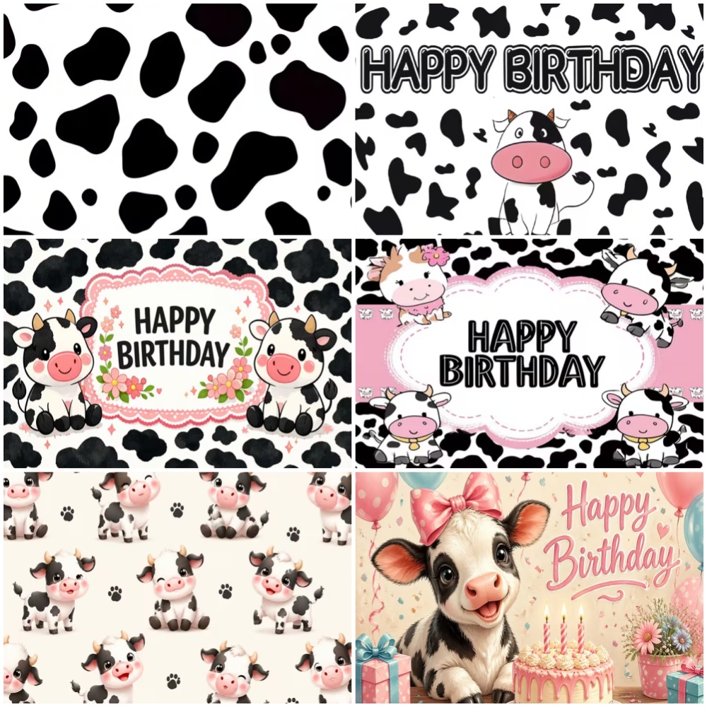 Black White Cow Birthday Party - Banner Kids Toys recension och pris