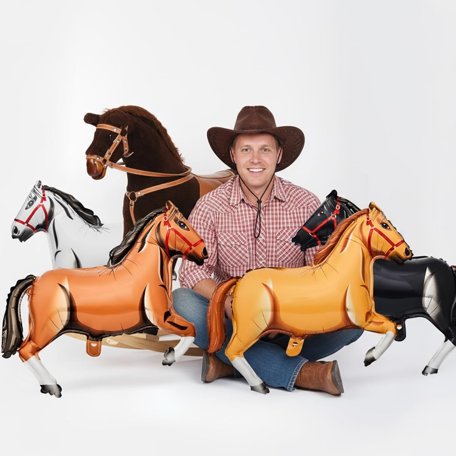 Horse Foil Balloon Western Cow - Kids Toys Horse recension och pris