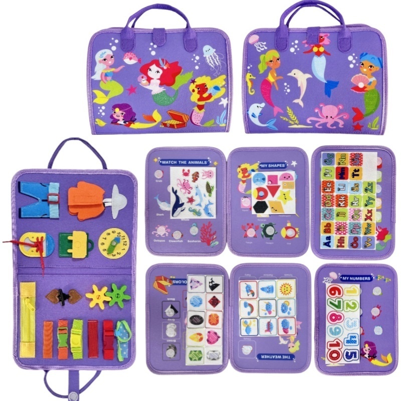 Mermaid Felt Quiet Busy Board  - Kids Zip Toys recension och pris
