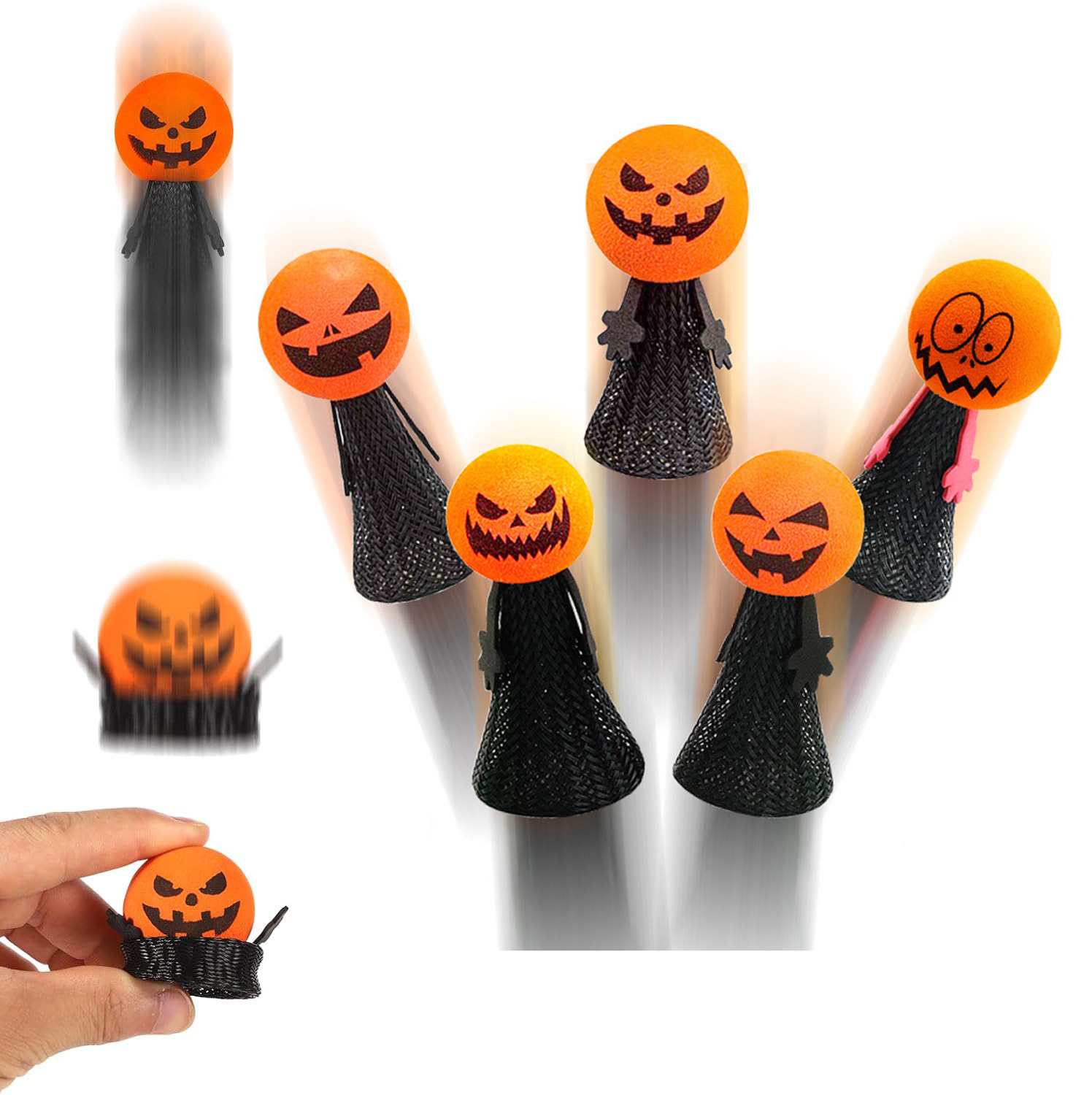 5PCS Halloween Jumping Popper  - Kids Toys Jumping Poppers recension och pris