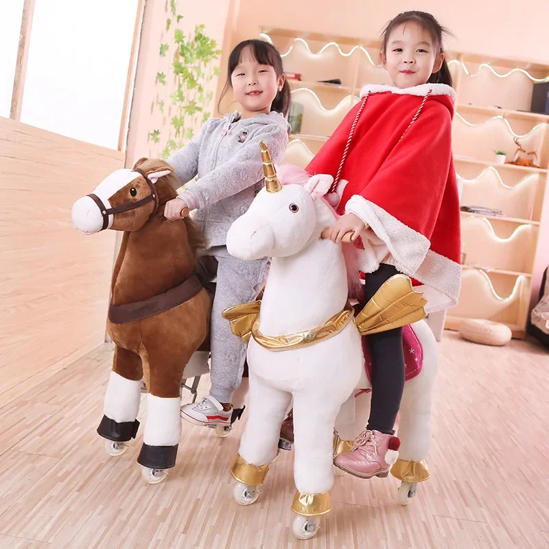Multi-Color Jumping Horse Larg - Kids Toys Horse recension och pris