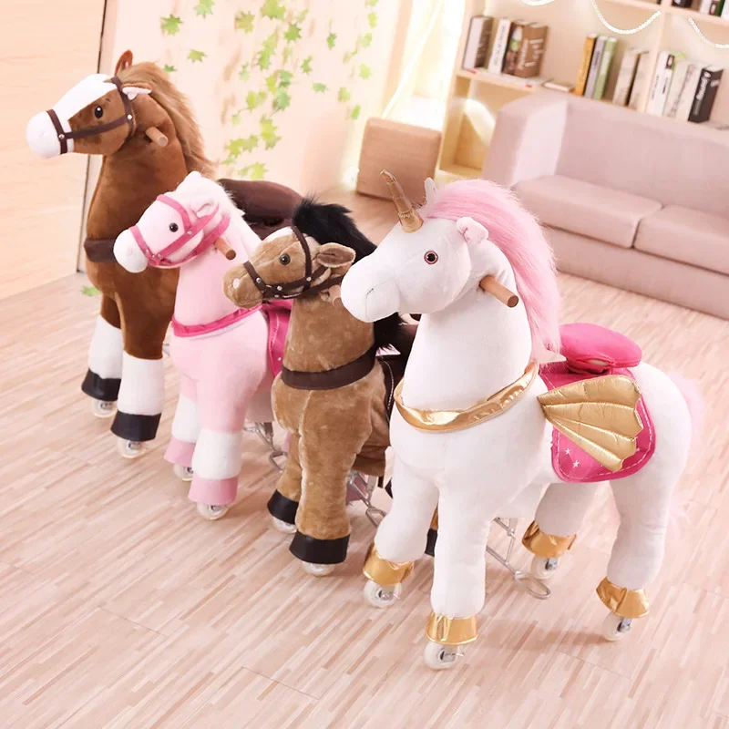 Multi-Color Jumping Horse Larg - Kids Toys Horse recension och pris