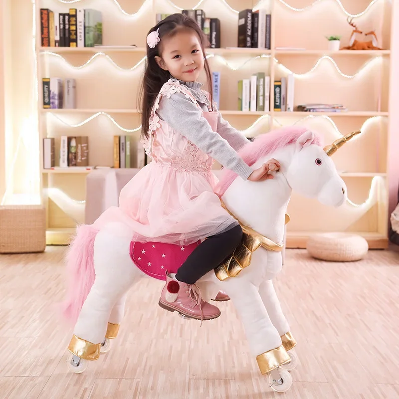 Multi-Color Jumping Horse Larg - Kids Toys Horse recension och pris