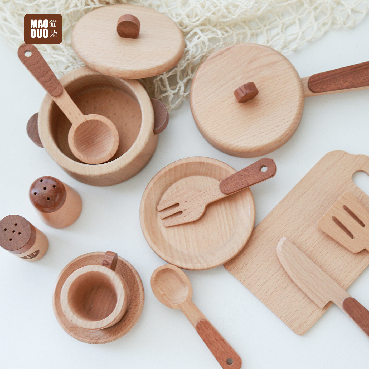 Maoduo Toys Beech Wooden Kids  - Kids Toys Kitchen recension och pris