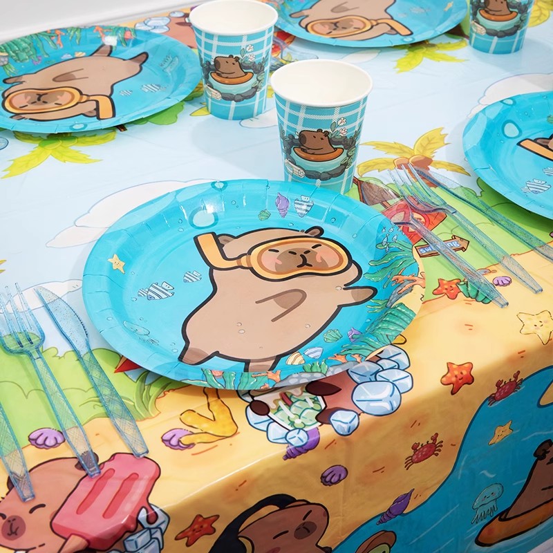 Cartoon Capybara Party Supplie - Banner Kids Toys recension och pris