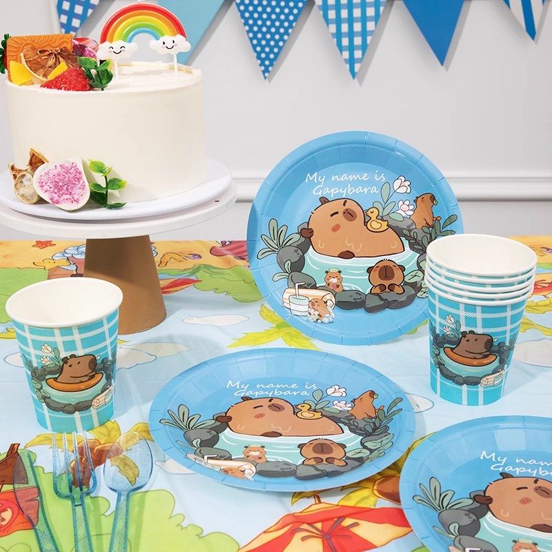 Cartoon Capybara Party Supplie - Banner Kids Toys recension och pris