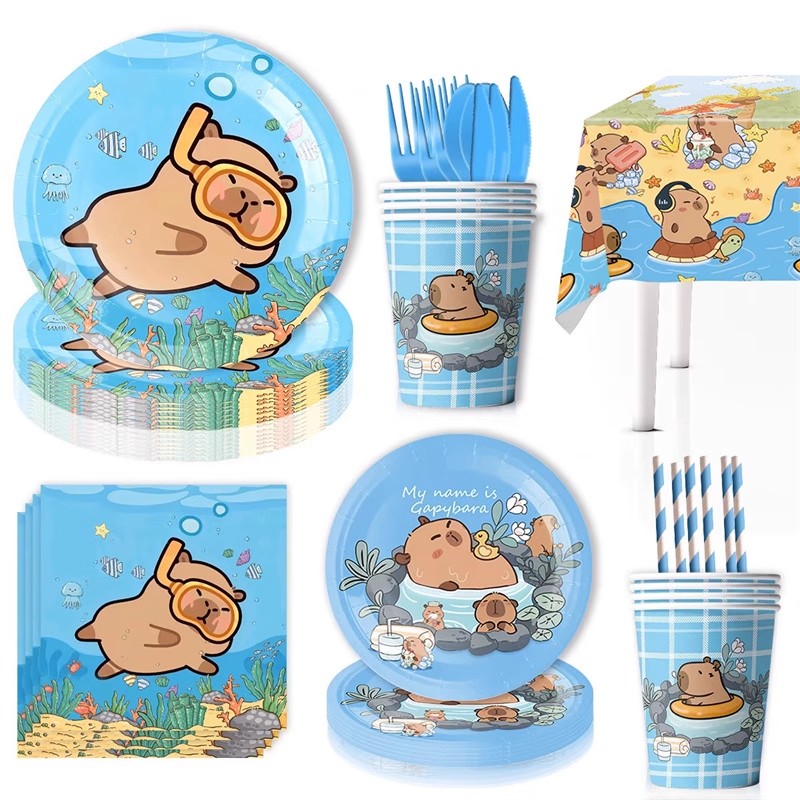 Cartoon Capybara Party Supplie - Banner Kids Toys recension och pris