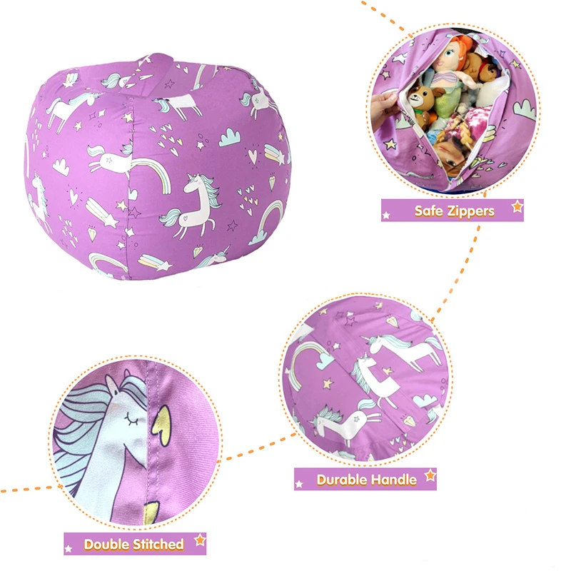 2025 New Bean Bag Storage Stuf - Kids Zip Toys recension och pris