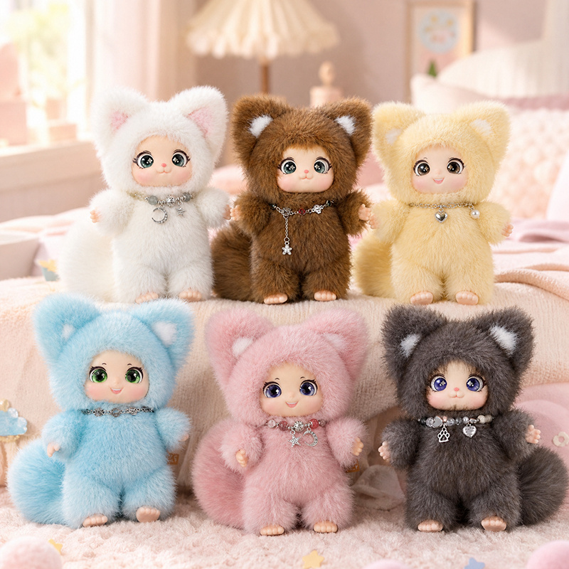 18cm New Cute Family Fox Plush - Kids Toys Doll recension och pris