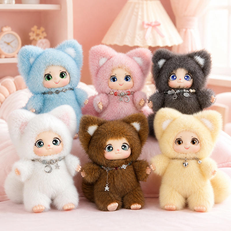 18cm New Cute Family Fox Plush - Kids Toys Doll recension och pris