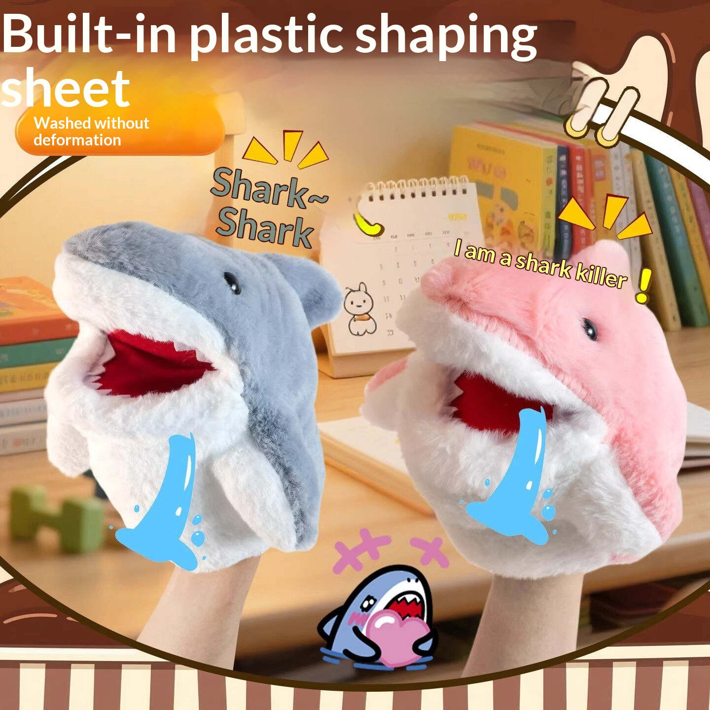 Shark Hand Puppet Plush Shark  - Kids Toys Doll recension och pris
