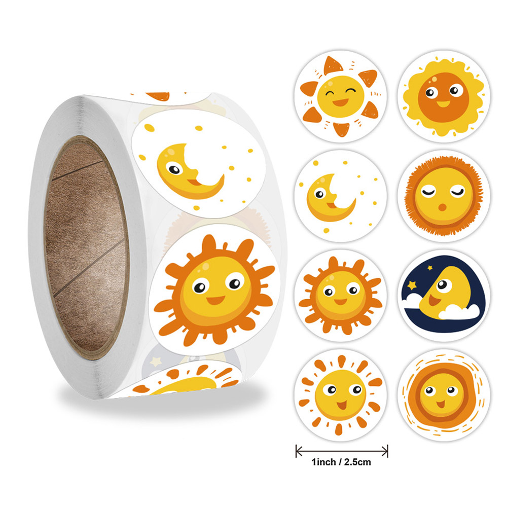 50-500 Pcs Smile Face Sticker  - Kids Toys Yellow recension och pris