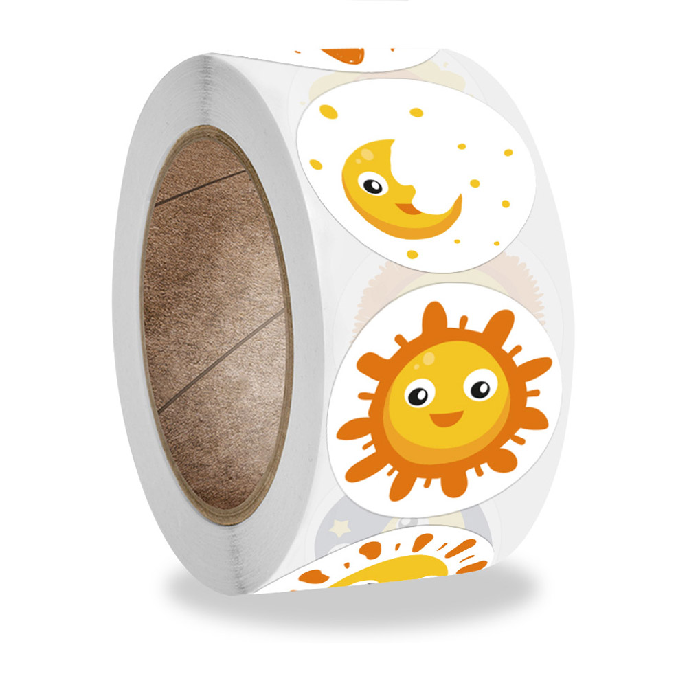 50-500 Pcs Smile Face Sticker  - Kids Toys Yellow recension och pris