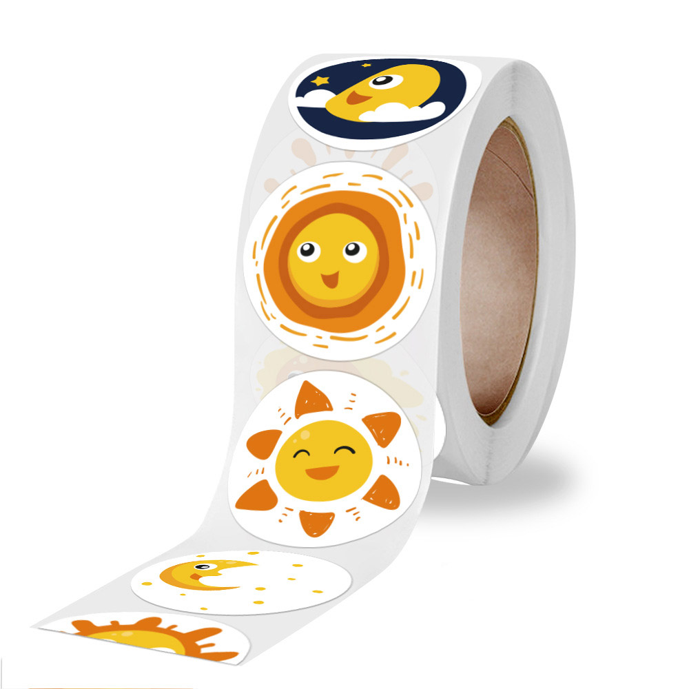 50-500 Pcs Smile Face Sticker  - Kids Toys Yellow recension och pris