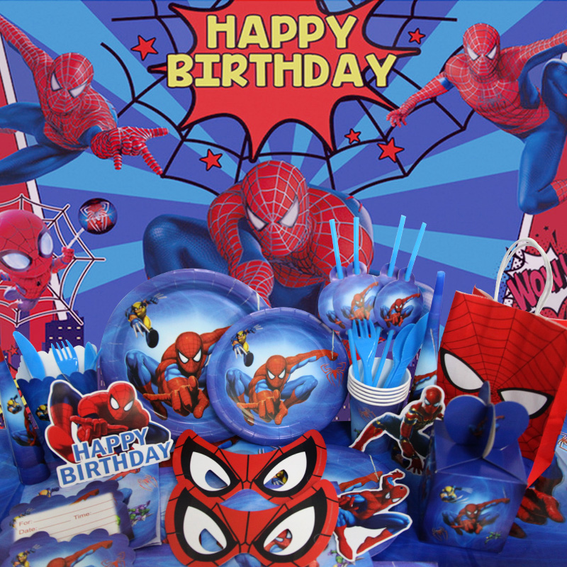 S-pider-Man Birthday Party Dec - Banner Kids Toys recension och pris