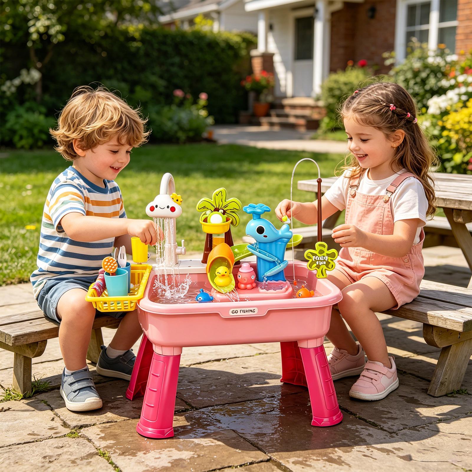Kids Electric Play Sink with R - Kids Toys Kitchen recension och pris
