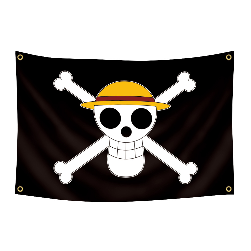 Luffy Zoro Pirate Emblem Flag  - Banner Kids Toys recension och pris